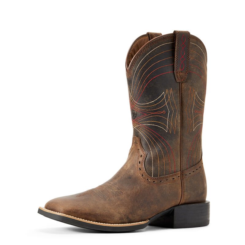 Ariat Western: Sport Wide Square Toe Botas Western Hombre - Marrones (WJUMB1204)